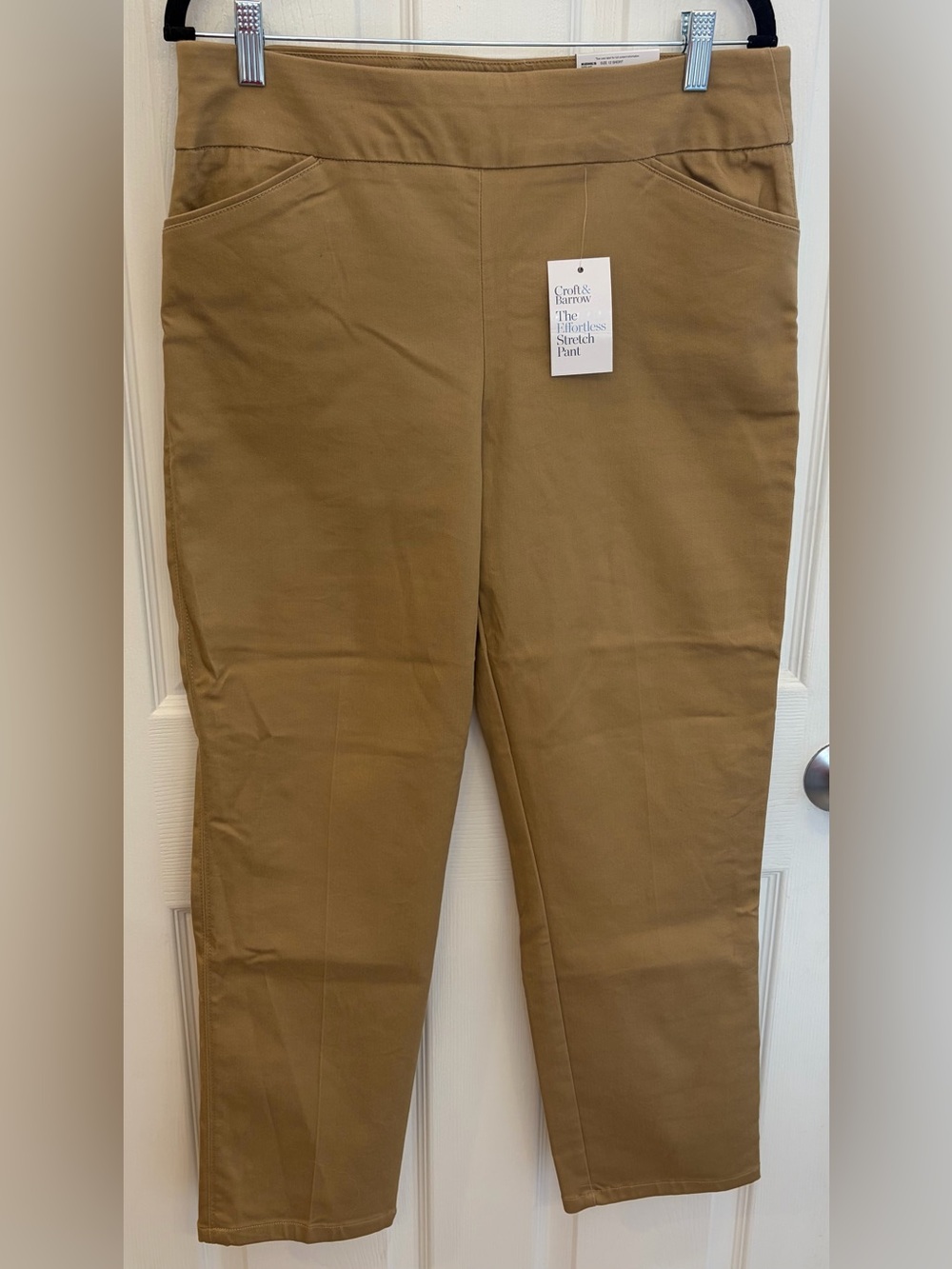 Pants Kaki Mid Rise Croft & Barrow, Women’s Size 12 Short NWT